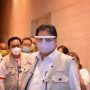 Menteri Koordinar Bidang Perekonomian Arlangga Hartarto usai menggelar rapat terbatas (ratas)