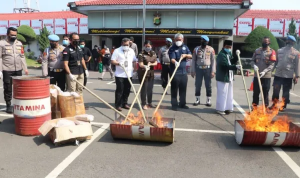 64 Kg Ganja Dimusnahkan Polres Metro Tangerang Kota, 7 Orang Jadi Tersangka