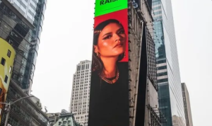 Keren! Wajah Raisa Terpampang di Billboard Times Square Penyanyi Raisa. Foto: Instagram/raisa6690