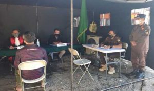 Sidang di Tempat Bagi Para Pelanggar Protokol Kesehatan selama Penerapan PPKM Darurat di Kota Bandung