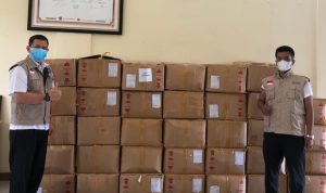 Dapat Bantuan Masker, Ini Pesan Camat Tapos