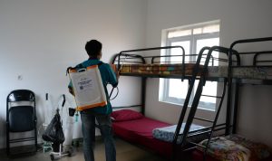 Kampus II Unisba menyediakan tempat isolasi mandiri. (Dimas Rachmatsyah/Kontributor)