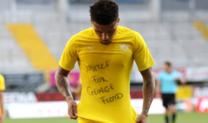 Pemain Borussia Dortmund Jadon Sancho. Foto: ANTARA/AFP/LARS BARON