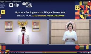Hari Pajak 2021, Pesan Menkeu, M-Pajak, dan Buku Reformasi Perpajakan Menkeu Sri Mulyani memberikan arahan dalam upacara virtual peringatan Hari Pajak 2021 (Rabu, 14/7/2021)