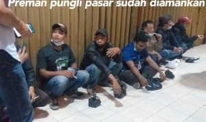 11 Pelaku Punhli di Pasar Induk Caringin diamankan jajaran reskim Polrestabes Bandung (foto: intasgram Gubernur Jabar)