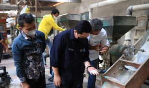 Menteri BUMN dan BRI Dukung Produksi Padi Model Bisnis Klaster & Penggunaan Teknologi Modern di Cirebon  