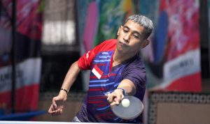 David Jacobs menjadi satu dari tiga atlet para tenis meja yang mewakili Indonesia di Paralimpiade Tokyo 2020. (antara)