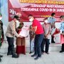 Jajaran Kemenkumham Jabar ketika berikan bantuan sembako ke warga Desa di Ciwidey