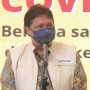 Menteri Koordinator Bidang Perekonomian airlangga Hartarto ketika memberikan paparan tentang hasil kebijakan PPKM belum lama ini