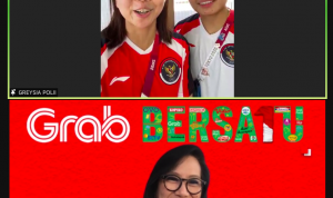 Apresiasi Grab Indonesia: Satu Miliar Rupiah untuk Greysia Polii dan Apriyani Rahayu Neneng Goenadi berbincang secara virtual dengan Greysia Polii dan Apriyani Rahayu pada Selasa (3 Agustus 2021)