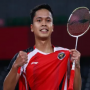 Pebulu tangkis tunggal putra Indonesia, Anthony Sinisuka Ginting. Foto: (REUTERS/LEONHARD FOEGER)