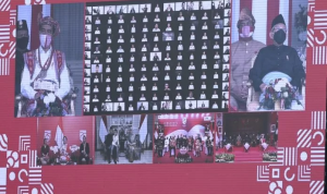 Didatangkan dari Seluruh Indonesia, Tim Indonesia Tangguh Kibarkan Bendera Merah Putih