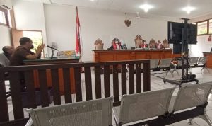 Suasana Sidang sekda Non aktif aminuddin di Pengadilan Negeri Kelas I A Bandung