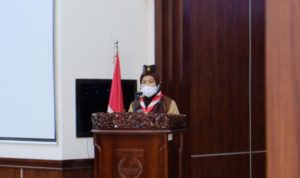 Ketua Kwarcab Kota Depok, Nina Suzana saat memberikan sambutan (ist)
