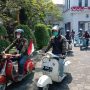 Kirab Vespa Antique Club Cimahi akan melaju menuju rute yang telah ditentukan, Selasa (17/8)(Intan Aida/Jabar Ekspres)