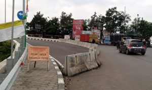 Begini proyek pembangunan Flyover Leuwigajah yang mangkrak, Selasa (24/8)(Intan Aida/Jabar Ekspres)