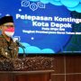 Wakil Wali Kota Depok, Imam Budi Hartono saat melepas kontingen STQH Kota Depok (ist)