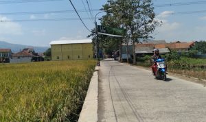 Suasana Desa Nanjung Mekar, Kecamatan Rancaekek, Kabupaten Bandung pada Kamis (26/8). (Yanuar Baswata/Jabar Ekspres)