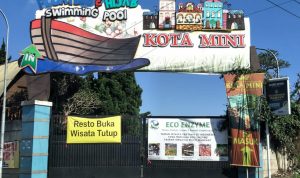 Ilustrasi objek wisata di kawasan Lembang yang masih tutup akibat PPKM.