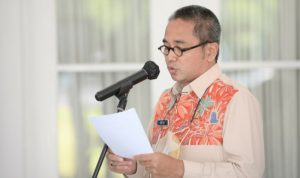 Kepala Dinas Pariwisata Jabar Benny Bachtiar memberikan pengumumuman mengenai SWJ Ambasador