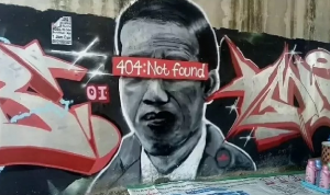 Beredar Gambar Mural Jokowi Not Found, Polisi Gerak Cepat