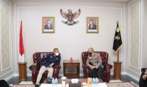Wakapolda Metro Jaya Brigjen Pol Hendro Pandowo menerima audiensi dari PSSI (Istimewa)