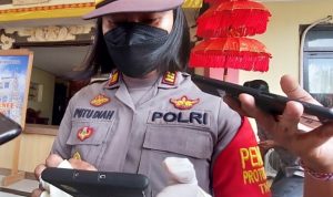 Kapolsek Kuta Utara AKP Putu Diah Kurniawandari. (Antara/Ayu Khania Pranisitha/2021)