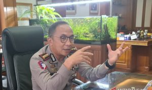 Direktur Lalu Lintas Polda Metro Jaya Kombes Pol Sambodo Purnomo Yogo di Jakarta, Jumat (24/9/2021). (ANTARA/Taufik Ridwan)
