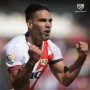 SELEBRASI: Radamel Falco merayakan gol yang baru saja diciptakannya. ( @RayoVallecano/Twitter)
