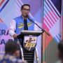 Gubernur Jabar ketika menghadiri MUsda XV DPD KNPI Jabar di Hotel Hoarmoni Garut
