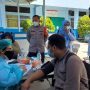 Siswa SMK Assalam Bandung sedang diskrining sebelum mendapatkan vaksinasi, Rabu (8/9). (Yully S Yulianty/Jabar Ekspres)