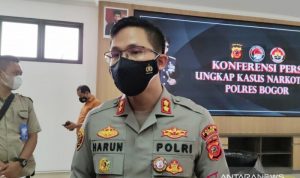 Polres Bogor Perketat Pengawasan Pekan Kedua Ganjil Genap di Jalur Puncak Kapolres Bogor AKBP Harun di Mapolres, Cibinong, Kabupaten Bogor, Jawa Barat, Jumat (10/9/2021). (ANTARA/M Fikri Setiawan)