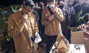 Menteri Pariwisata dan Ekonomi Kreatif Sandiaga Uno di Kabupaten Bandung Barat, Kamis (9/9). ANTARA/HO-Kemenparekraf