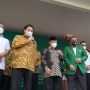 Menteri Koordinator Bidang Perekonomian Airlangga Hartarto ketika mengujungi Universitas Muhammadiyah pada acara PKMB