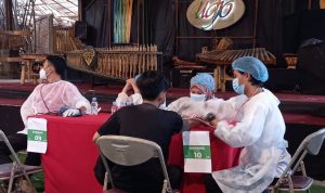 Pelaksanaan Vaksin di Saung Angklung Udjo beberapa hari lalu
