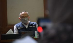 Sekda Jabar Setiawan Wangsaatmaja saat menghadiri Rapat Dengar Pendapat (RDP) dengan Badan Akuntabilitas Publik (BAP) Dewan Perwakilan Daerah (DPD) RI di Gedung Sate