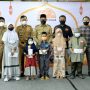 Wakil Wali Kota Depok, Imam Budi Hartono (tengah) saat bersama anak-anak yatim penerima santunan dari Yayasan KUM (Foto: Istimewa)