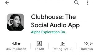 Ilustrasi: Tangkapan Layar Aplikasi Clubhouse di Android (Nurrani Rusmana/Jabar Ekspres)