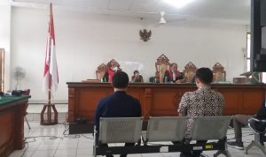 Suasana persidangan kasus Korupsi Aa Umbara, Jum'at (10/9).