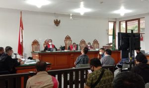 Suasana persidangan Aa Umbara, Rabu (15/9).