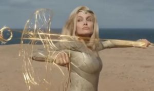 Cuplikan Angelina Jolie menjadi Thena dalam "Eternals" (2021). (ANTARA/HO/IMDB)