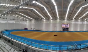 Arena sepatu roda yang digunakan pada PON XX Papua, Klemen Tinal Roller Sport Arena, Kota Jayapura, Senin (27/09/2021). ANTARA/HO-PB PON XX PAPUA/Ronaldy Irfak