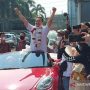 Selebritas Saipul Jamil saat bebas dari Lembaga Permasyarakatan Kelas 1 Cipinang, Jakarta, Kamis (2/9/2021). (ANTARA/Yogi Rachman)