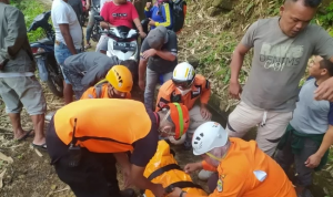 Datang Langsung Nyebur, Pelajar SMP Tenggelam di Curug Panganten