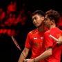 Fajar Alfian/Muhammad Rian Ardianto menjadi penentu kemenangan Indonesia atas Denmark pada semifinal Piala Thomas 2020. (BWF/Badminton Photo)