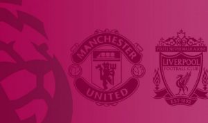 Ilustrasi pertandingan Derbi Barat Laut antara Manchester United vs Liverpool dalam Liga Inggris pekan kesembilan pada Minggu (24/10/2021). (ANTARA/Gilang Galiartha)