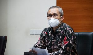 Wakil Ketua KPK Alexander Marwata dalam konferensi pers Kinerja KPK Semester 1 tahun 2021 di gedung KPK Jakarta, Selasa (24/8). (Humas KPK)
