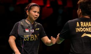 Greysia Polii/Apriyani Rahayu berhasil menyumbang poin untuk Indonesia saat menghadapi Thailand di Piala Uber 2021 (Dok. BWF)