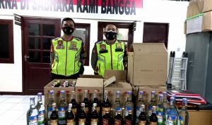 Puluhan Miras Ilegal di Cimahi Disita Polisi