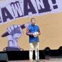 Direktur Perfilman, Musik, dan Media, Direktorat Jenderal Kebudayaan, Kementerian Pendidikan, Kebudayaan, Riset, dan Teknologi Ahmad Mahendra memberi sambutan dalam acara pembukaan pameran tokoh pers di balik Sumpah Pemuda dengan tema "Lawan" di M Bloc Space, Jakarta Selatan, Jumat (22/10/2021) (ANTARA/Fathur Rochman)